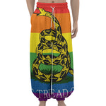 LGBT Rainbow Gadsden Flag Print Lantern Pants