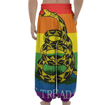 LGBT Rainbow Gadsden Flag Print Lantern Pants
