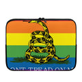 LGBT Rainbow Gadsden Flag Print Laptop Sleeve