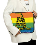 LGBT Rainbow Gadsden Flag Print Laptop Sleeve