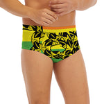 LGBT Rainbow Gadsden Flag Print Men's Briefs