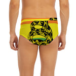 LGBT Rainbow Gadsden Flag Print Men's Briefs