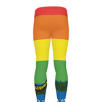 LGBT Rainbow Gadsden Flag Print Men's leggings