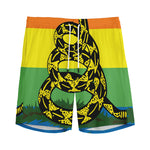 LGBT Rainbow Gadsden Flag Print Men's Sports Shorts