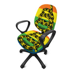 LGBT Rainbow Gadsden Flag Print Office Chair Cover
