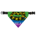 LGBT Rainbow Gadsden Flag Print Over The Collar Dog Bandana