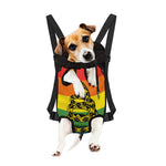 LGBT Rainbow Gadsden Flag Print Pet Carrier Backpack