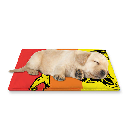 LGBT Rainbow Gadsden Flag Print Pet Cooling Mat Cover
