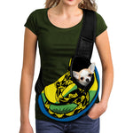 LGBT Rainbow Gadsden Flag Print Pet Sling Carrier