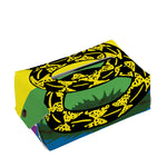 LGBT Rainbow Gadsden Flag Print Rectangle Tissue Box Cover