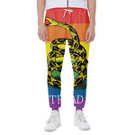 LGBT Rainbow Gadsden Flag Print Scuba Joggers