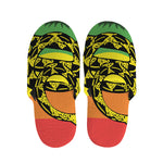LGBT Rainbow Gadsden Flag Print Slippers