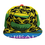 LGBT Rainbow Gadsden Flag Print Snapback Cap