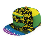 LGBT Rainbow Gadsden Flag Print Snapback Cap