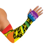 LGBT Rainbow Gadsden Flag Print Sun Protection Arm Sleeves