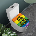 LGBT Rainbow Gadsden Flag Print Toilet Lid Cover