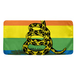 LGBT Rainbow Gadsden Flag Print Towel