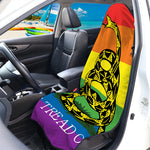LGBT Rainbow Gadsden Flag Print Waterproof Car Seat Cover