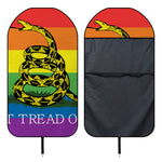 LGBT Rainbow Gadsden Flag Print Waterproof Car Seat Cover