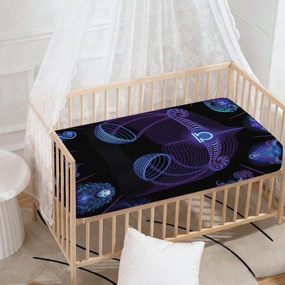 Libra And Astrological Signs Print Baby Crib Sheet