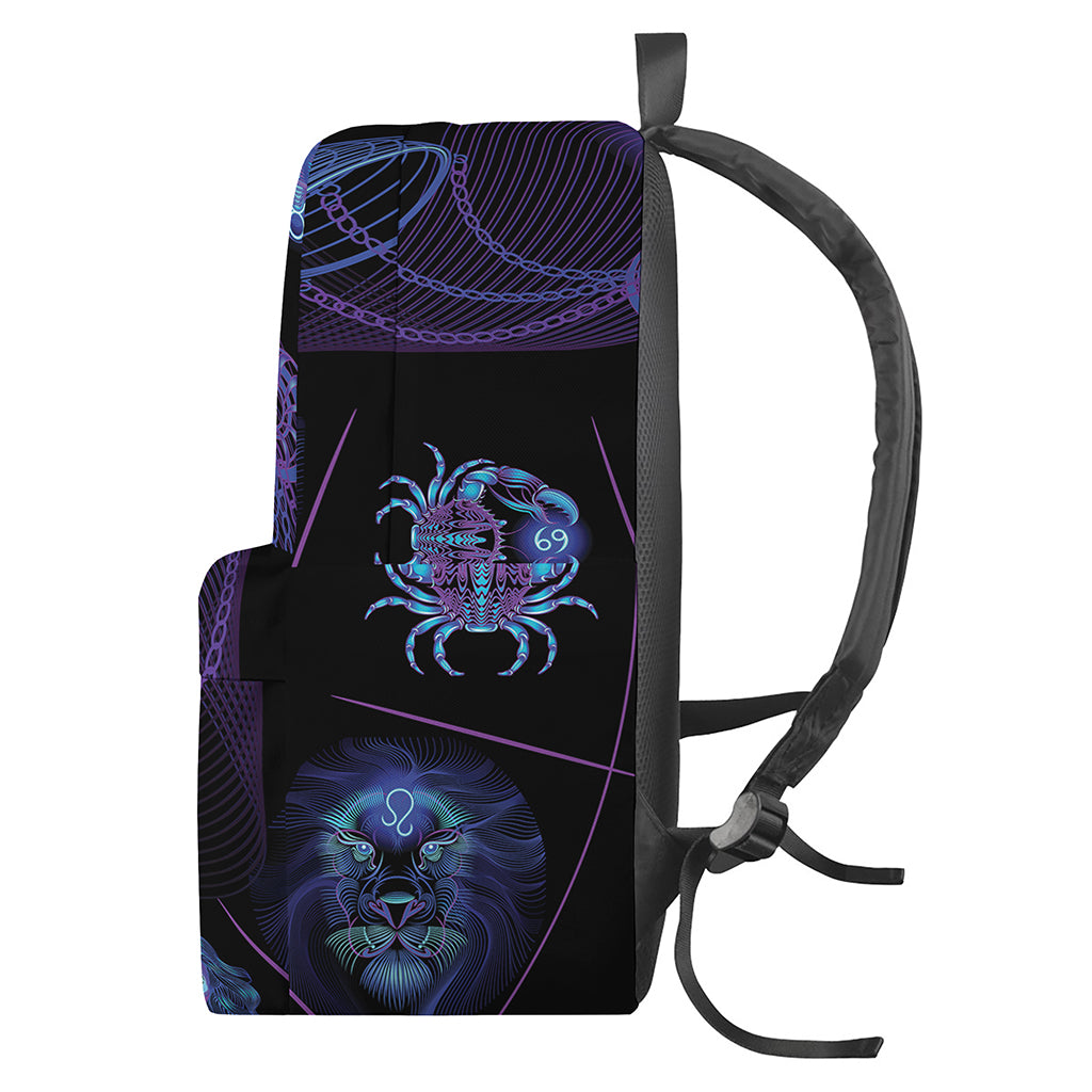 Libra And Astrological Signs Print Backpack