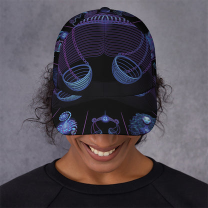 Libra And Astrological Signs Print Baseball Cap