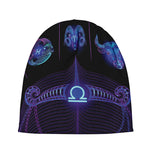 Libra And Astrological Signs Print Beanie