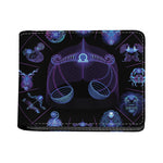Libra And Astrological Signs Print Bifold Wallet