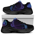 Libra And Astrological Signs Print Black Chunky Shoes