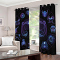Libra And Astrological Signs Print Dimout Grommet Curtains