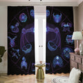 Libra And Astrological Signs Print Dimout Pencil Pleat Curtains
