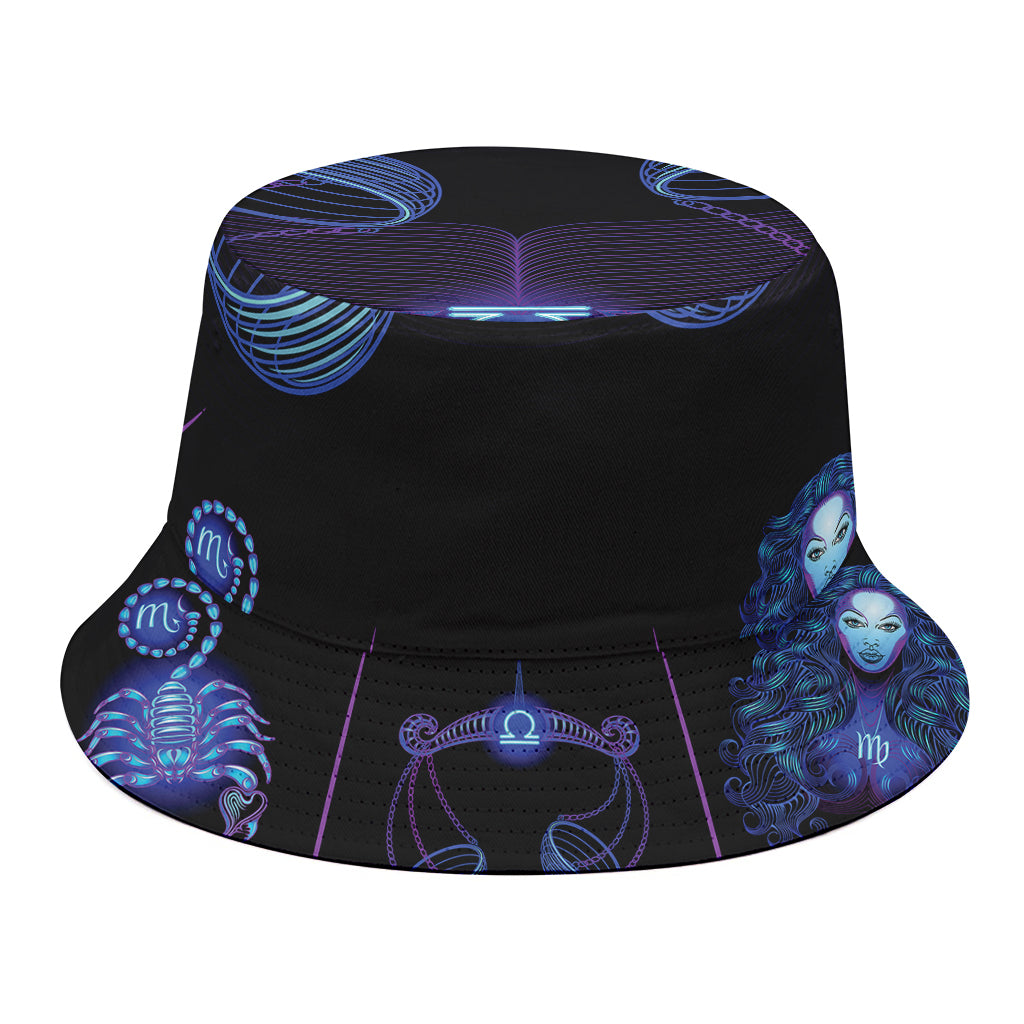 Libra And Astrological Signs Print Bucket Hat