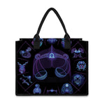 Libra And Astrological Signs Print Canvas Tote Bag