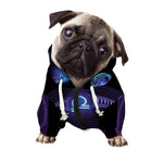 Libra And Astrological Signs Print Dog Zip Up Hoodie