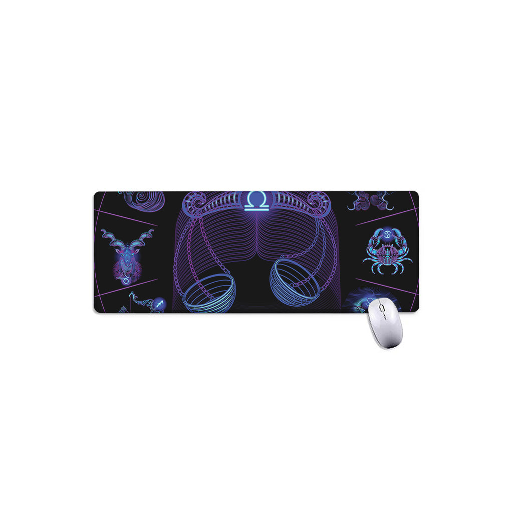 Libra And Astrological Signs Print Extended Mouse Pad