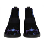 Libra And Astrological Signs Print Flat Ankle Boots