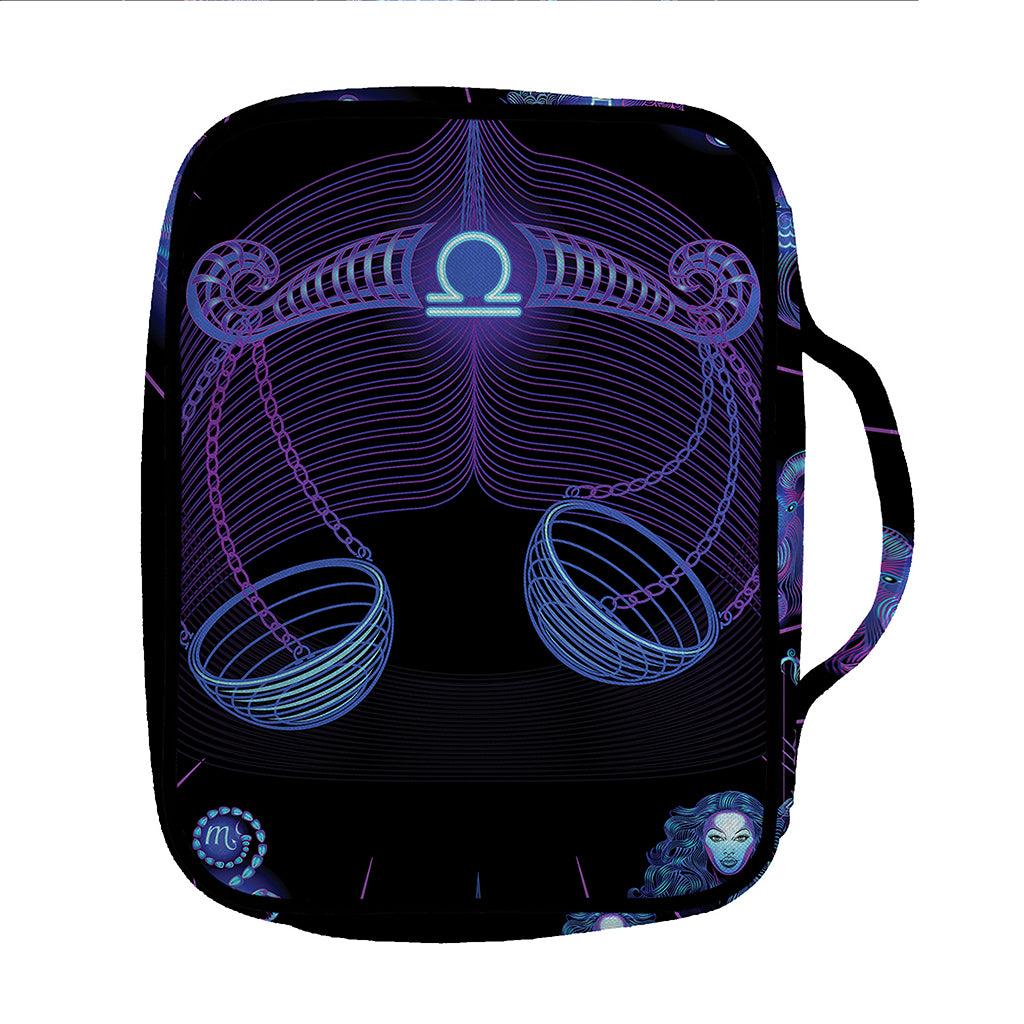 Libra And Astrological Signs Print Front Pocket Bible Bag