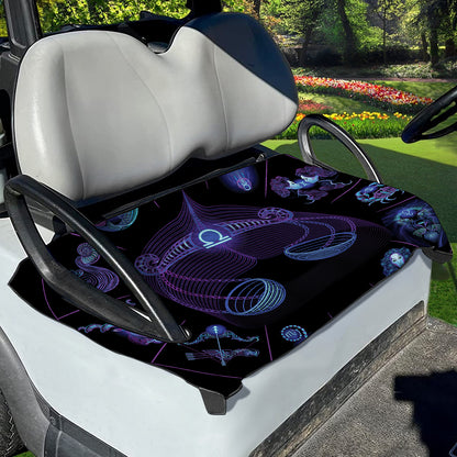 Libra And Astrological Signs Print Golf Cart Seat Cover