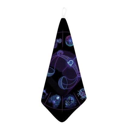 Libra And Astrological Signs Print Hand Towel