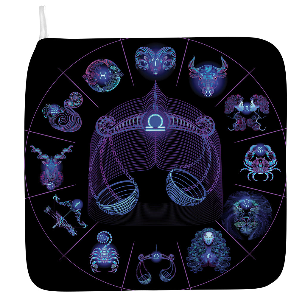 Libra And Astrological Signs Print Hand Towel