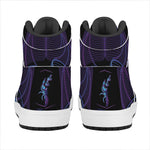 Libra And Astrological Signs Print High Top Leather Sneakers