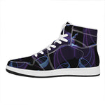 Libra And Astrological Signs Print High Top Leather Sneakers