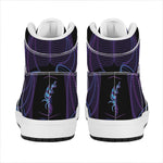 Libra And Astrological Signs Print High Top Leather Sneakers