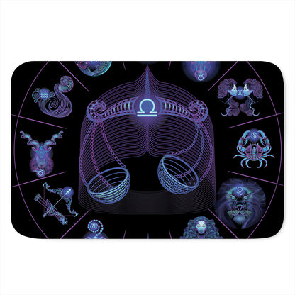 Libra And Astrological Signs Print Indoor Door Mat