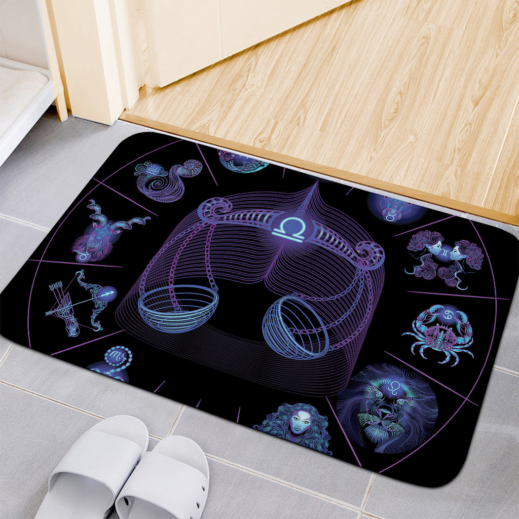Libra And Astrological Signs Print Indoor Door Mat