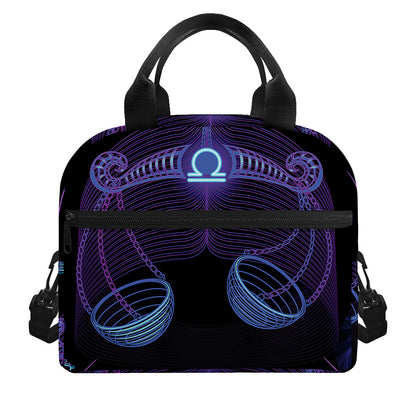 Libra And Astrological Signs Print Insulated Lunch Bag
