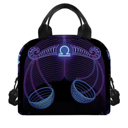 Libra And Astrological Signs Print Insulated Lunch Bag