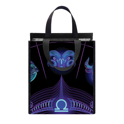 Libra And Astrological Signs Print Insulated Lunch Tote