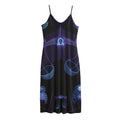 Libra And Astrological Signs Print Jersey Midi Cami Dress