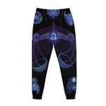 Libra And Astrological Signs Print Jogger Pants